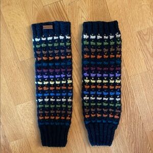 Colorful Hand Knit Leg Warmers